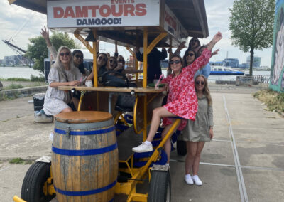 beer bike London prosecco bike